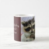 Cute Bandit Raccoon, Stealing uw hart Mok (Center)