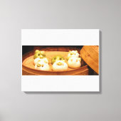 Cute bao buns canvas afdruk (Voorkant)