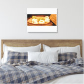 Cute bao buns canvas afdruk (Insitu (Slaapkamer))