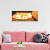 Cute bao buns canvas afdruk (Insitu (Woonkamer))