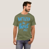 Cute Baptism Gift Baptized in Christus 2021 T-shirt (Voorkant volledig)