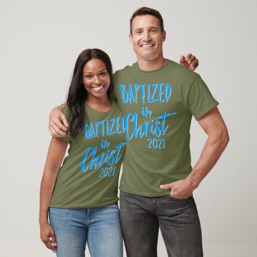 Cute Baptism Gift Baptized in Christus 2021 T-shirt (Unisex)