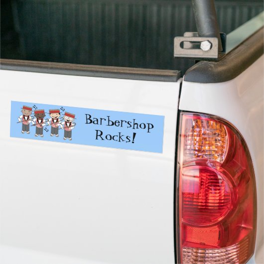 Cute Barbershop Quartet Gift Bumpersticker (Op Truck)