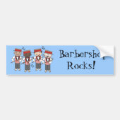 Cute Barbershop Quartet Gift Bumpersticker (Voorkant)