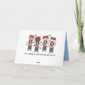 Cute Barbershop Quartet Gift Kaart (Achterkant)