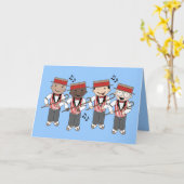 Cute Barbershop Quartet Gift Kaart (Gele Bloem)