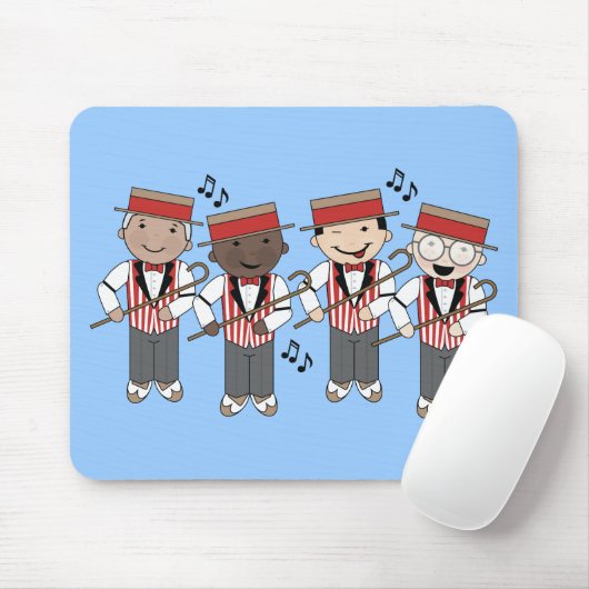 Cute Barbershop Quartet Gift Muismat (Met muis)