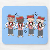 Cute Barbershop Quartet Gift Muismat (Voorkant)