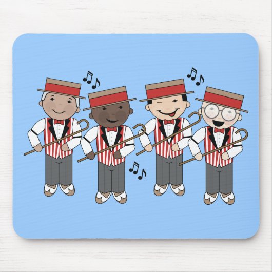 Cute Barbershop Quartet Gift Muismat (Voorkant)