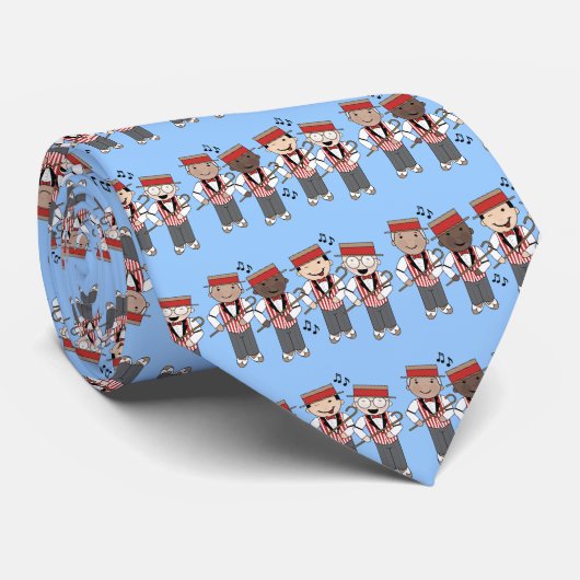 Cute Barbershop Quartet Gift Stropdas (Opgerold)