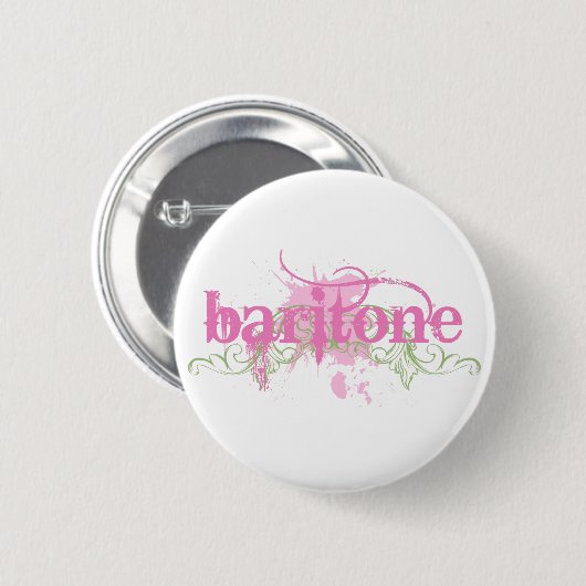 Cute Baritone Music Button (Voorkant /achterkant)