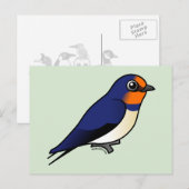 Cute Barn Swallow Briefkaart (Voorkant / Achterkant)