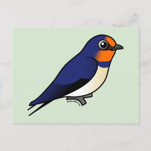 Cute Barn Swallow Briefkaart