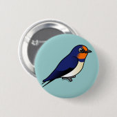 Cute Barn Swallow Ronde Button 5,7 Cm (Voorkant /achterkant)