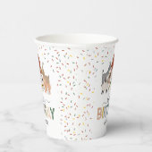 Cute Barnyard Birthday Party Papieren Bekers (Rechts)