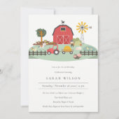 Cute Barnyard Boerderij Animal Any Age Birthday In Bedankkaart (Voorkant)