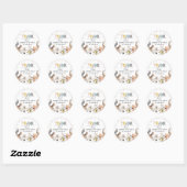 Cute Barnyard Verjaardagsfeestje Klassieke Ronde S Sticker (Vel)