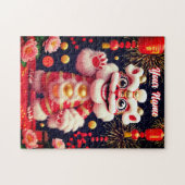 Cute Barongsai Leeuwendans Legpuzzel (Horizontaal)