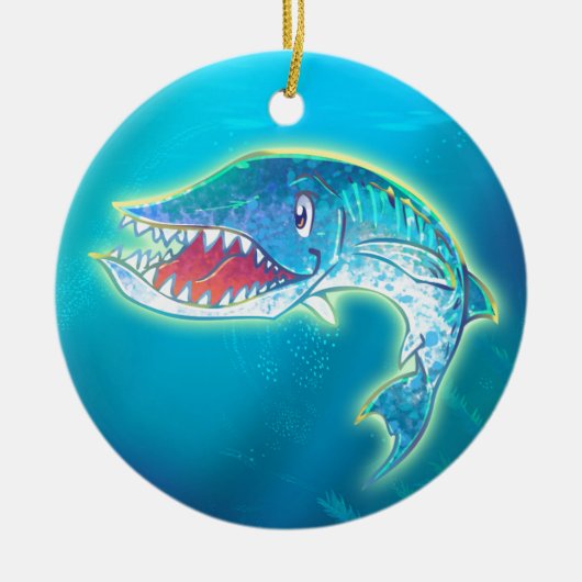 Cute Barracuda Keramisch Ornament (Voorkant)