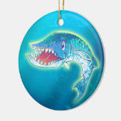 Cute Barracuda Keramisch Ornament (Links)