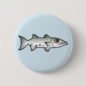 Cute Barracuda Ronde Button 5,7 Cm (Voorkant)