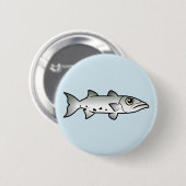 Cute Barracuda Ronde Button 5,7 Cm (Voorkant /achterkant)