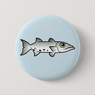 Cute Barracuda Ronde Button 5,7 Cm