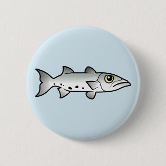Cute Barracuda Ronde Button 5,7 Cm
