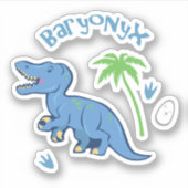 Cute Baryonyx Sticker (Voorkant)