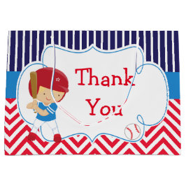 Cute Baseball Blonde Hair Boy Birthday Groot Cadeauzakje