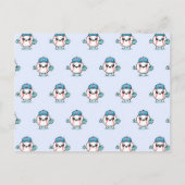 Cute Baseball Classroom Valentine Card Feestdagenkaart (Achterkant)