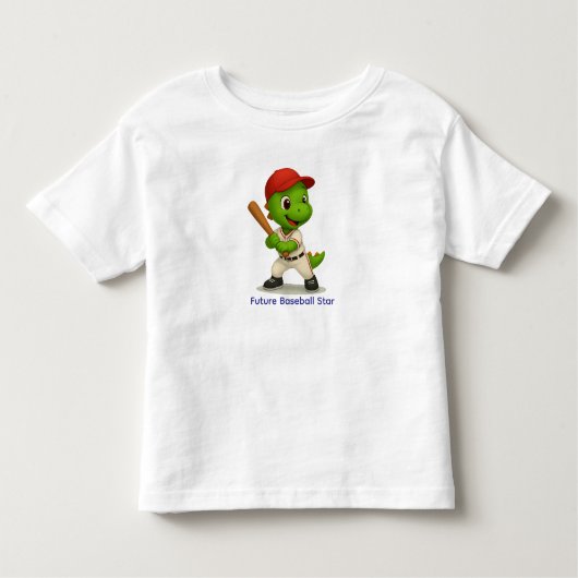 Cute Baseball Dino Shirt  (Voorkant)