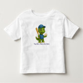 Cute Baseball Dino Shirt for Kids (Voorkant)