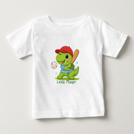 Cute Baseball Dinosaur T-Rex Sports T-Shirt (Voorkant)