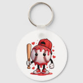 Cute Baseball Drip Cartoon Mascotte Kids Sportsshi Sleutelhanger (Voorkant)