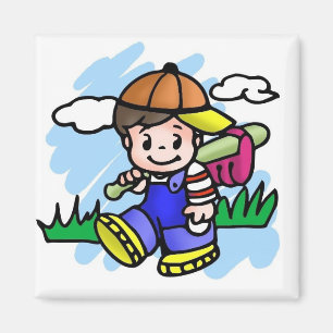 Cute Baseball Kind Magneet