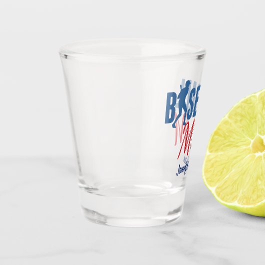 Cute Baseball mama Shot Glas (Links)