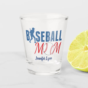 Cute Baseball mama Shot Glas