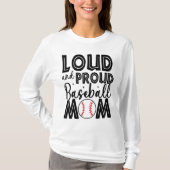 Cute Baseball mama T-shirt (Voorkant)