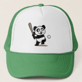 Cute Baseball Panda Trucker Pet (Voorkant)
