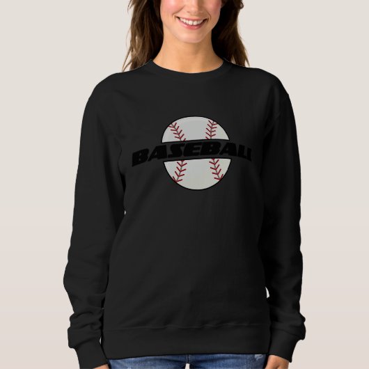 Cute Baseball Sporty Baseball Player Coach Fan Ath Trui (Voorkant)