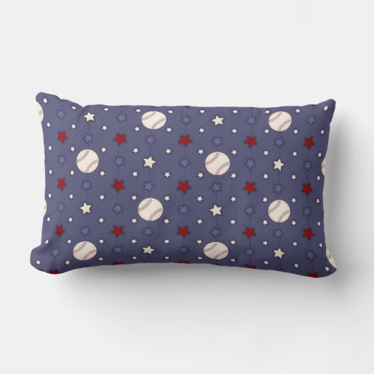 Cute Baseball Stars Pillow Kussen (Voorkant)