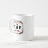 Cute Baseball Tis The Season Mom Sister Toddler Gi Koffiemok (Voorkant links)