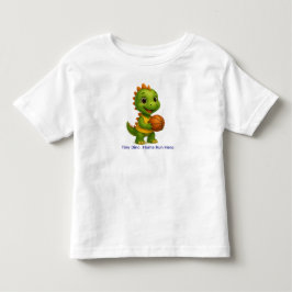 Cute Basketbal Dino T-shirt voor Kinderen