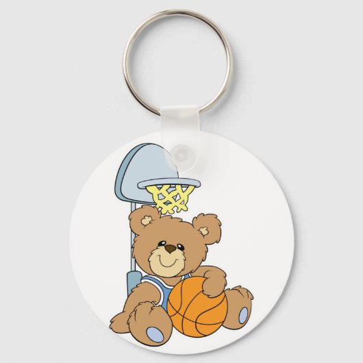 Cute Basketball Beer Sleutelhanger (Voorkant)