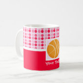 Cute Basketball Koffiemok (Voorkant links)