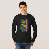 Cute Basketball Mardi Gras Pet Party Festival App T-shirt (Voorkant volledig)
