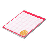 Cute Basketball Notitieblok (Linkerzijde)