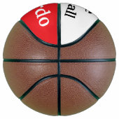 Cute Basketball Sports I Love Basketball Red Basketbal (Rechts)