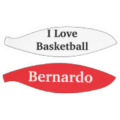 Cute Basketball Sports I Love Basketball Red Basketbal (Panelen)